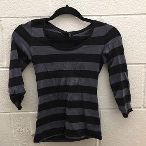 H&M Half Sleeve Striped Top